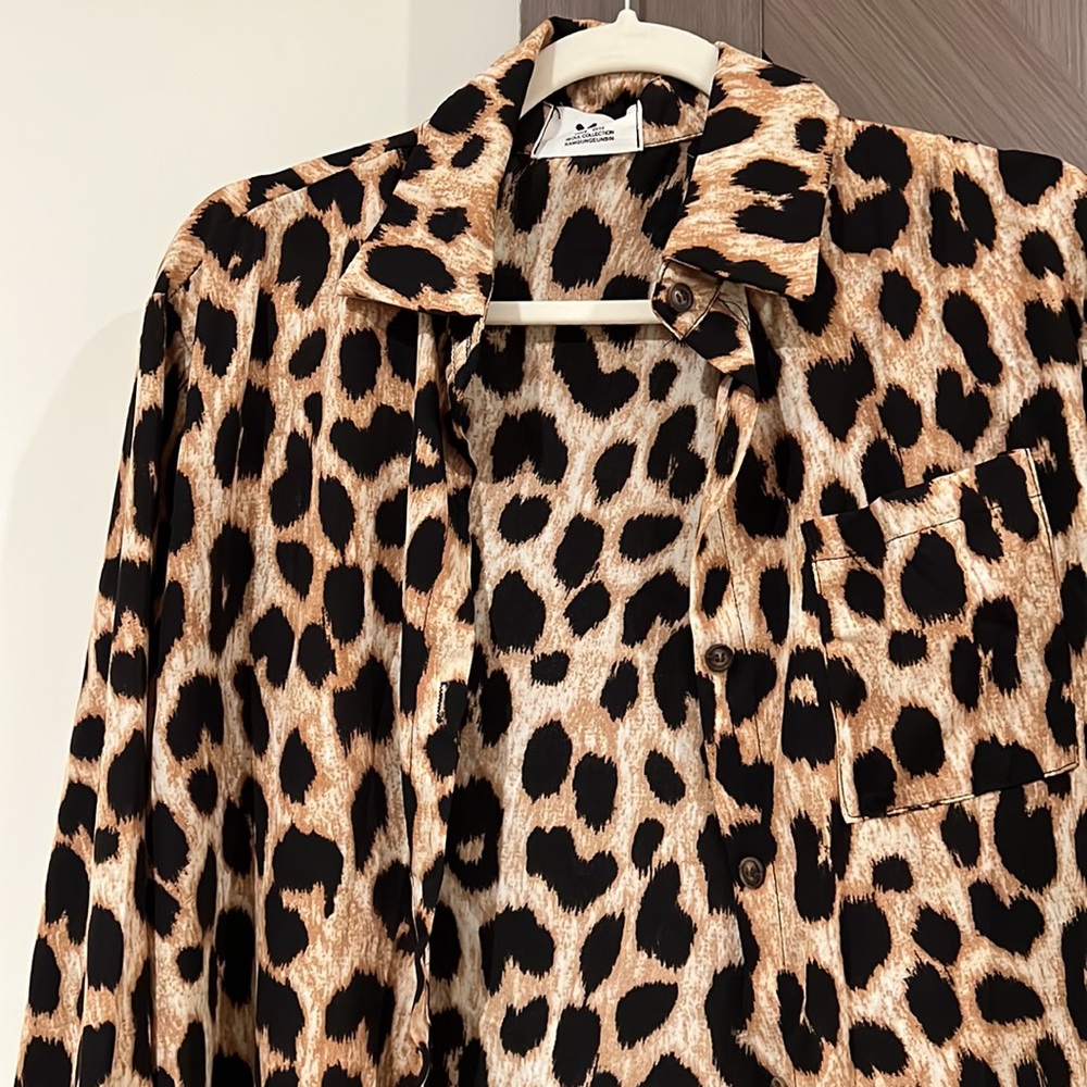 Cheetah Button Down - image 2